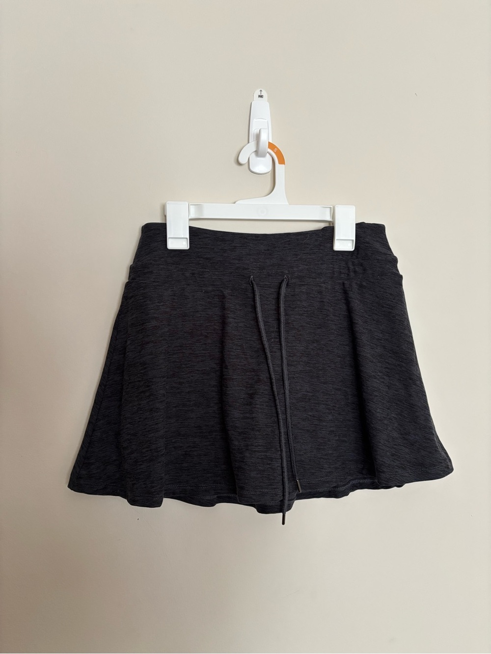 Grey and Black Drawstring Skort